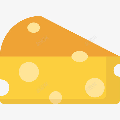 奶酪快餐44扁平图标svg_新图网 https://ixintu.com 奶酪 快餐44 扁平