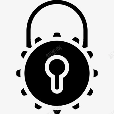 锁数据保护16填充图标图标