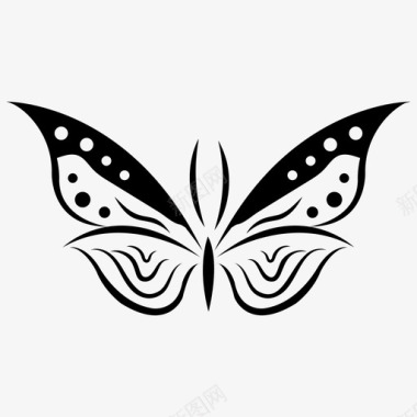 蝴蝶形状蝴蝶图案蝴蝶符号图标图标