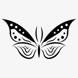 U字形状蝴蝶形状蝴蝶图案蝴蝶符号图标高清图片
