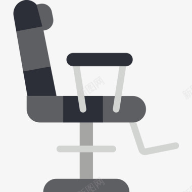 椅子美发沙龙6扁平图标图标