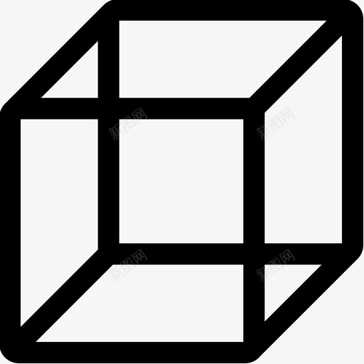 立方体艺术家工作室6线性图标svg_新图网 https://ixintu.com 立方体 线性 艺术家工作室6
