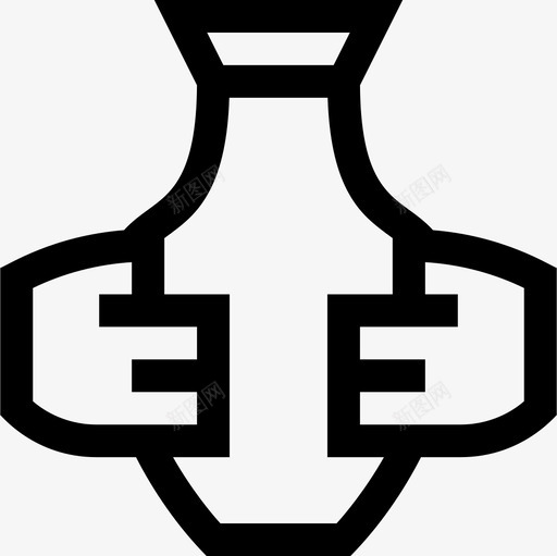 陶器造型艺术2线性图标svg_新图网 https://ixintu.com 线性 造型艺术2 陶器