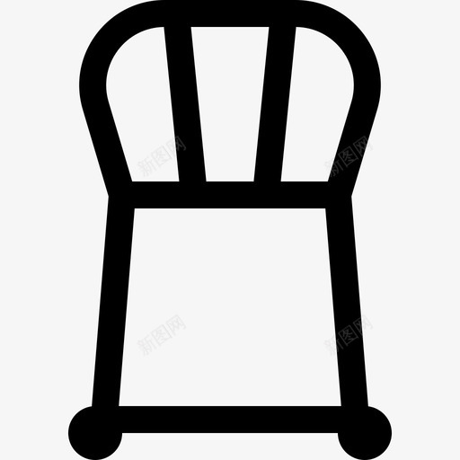 椅子家具顶视图2直线图标svg_新图网 https://ixintu.com 家具顶视图2 椅子 直线