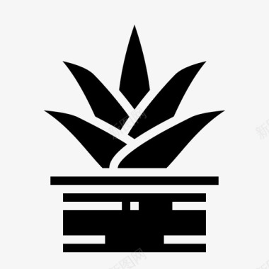 芦荟园艺医疗图标图标