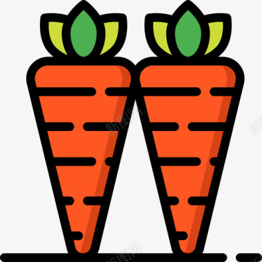 胡萝卜农业29原色图标图标