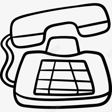 电话对话资产16黑色图标图标