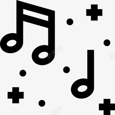音乐事件2线性图标图标