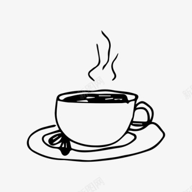 咖啡热饮早晨图标图标
