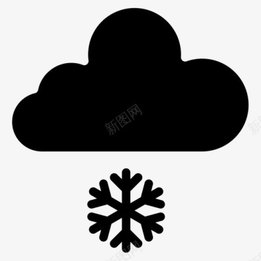 下雪天气181填充图标图标