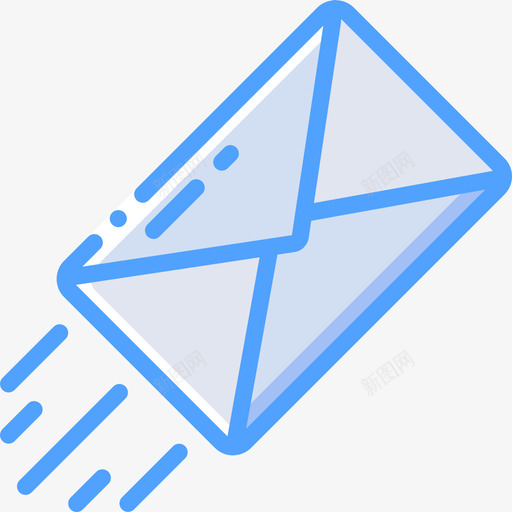 信件邮政服务4蓝色图标svg_新图网 https://ixintu.com 信件 蓝色 邮政服务4