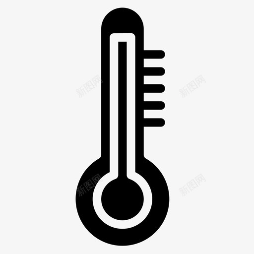 温度计天气181填充图标svg_新图网 https://ixintu.com 填充 天气181 温度计