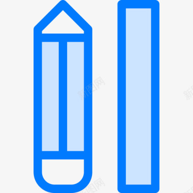铅笔建筑师2蓝色图标图标