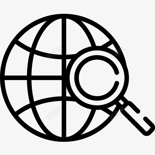 搜索战略管理7线性图标svg_新图网 https://ixintu.com 战略管理7 搜索 线性
