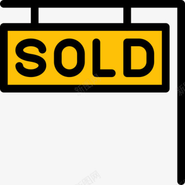 出售房地产110线性颜色图标图标