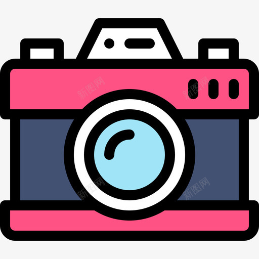 照相摄像机艺术15图标svg_新图网 https://ixintu.com 摄像机 照相 线性颜色 艺术设计15
