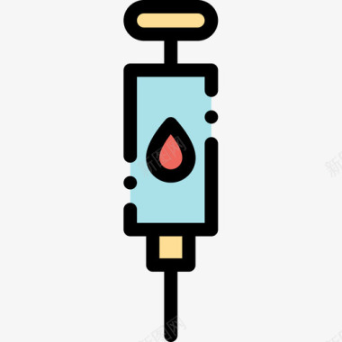 注射献血12线色图标图标