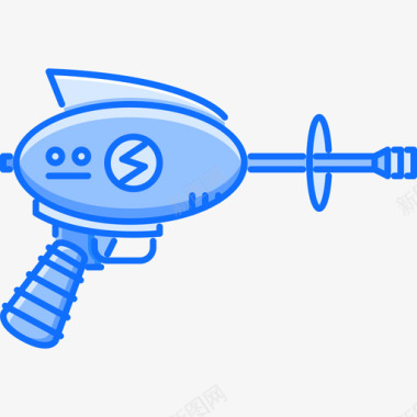 爆炸机太空70蓝色图标图标