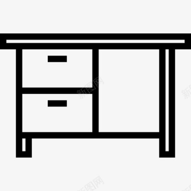 桌子家用家具6直线型图标图标