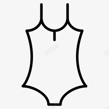 泳衣内衣时装和服装薄图标图标