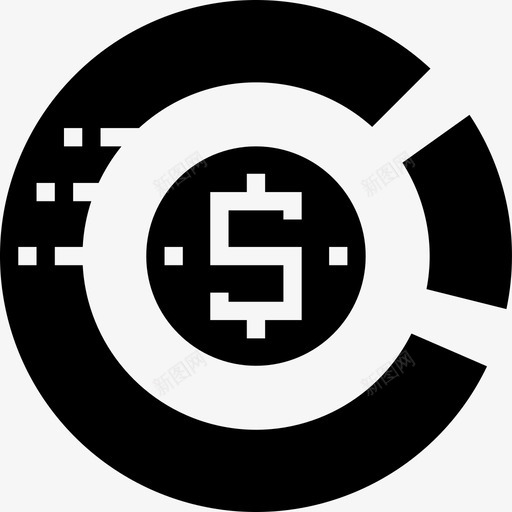 硬币金融93实心图标svg_新图网 https://ixintu.com 实心 硬币 金融93