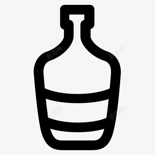 瓶子玻璃罐子图标svg_新图网 https://ixintu.com 玻璃 瓶子 用户界面 罐子