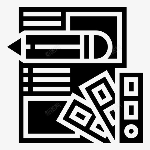 公司艺术作品文档图标svg_新图网 https://ixintu.com 公司设计 图形设计glyph 文档 艺术作品 项目