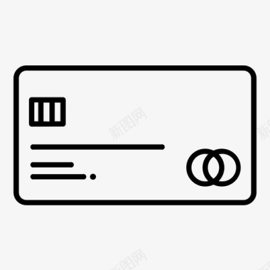 信用卡借记卡财税发票图标图标