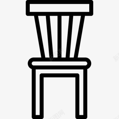 椅子家具86直线型图标图标