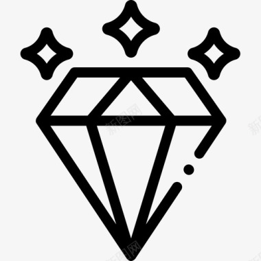 钻石游戏57直线型图标图标