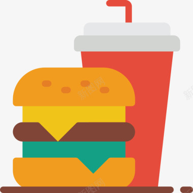汉堡快餐41无糖图标图标