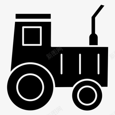 卡车拖拉机运输图标图标