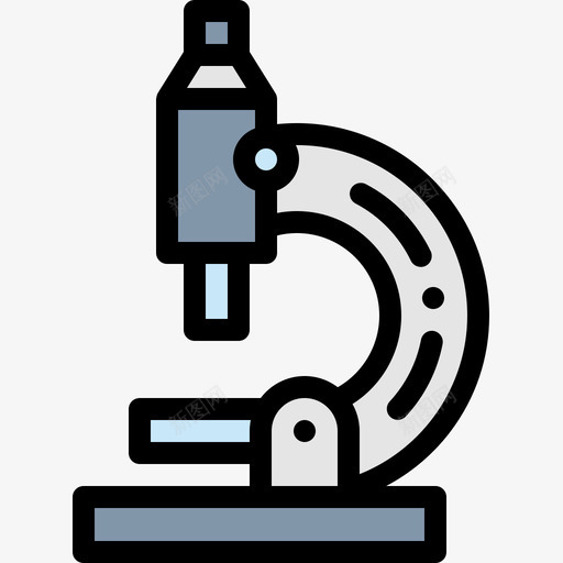 显微镜大学22线颜色图标svg_新图网 https://ixintu.com 大学22 显微镜 线颜色