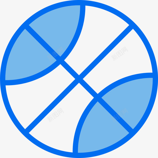 篮球玩具8蓝色图标svg_新图网 https://ixintu.com 玩具8 篮球 蓝色