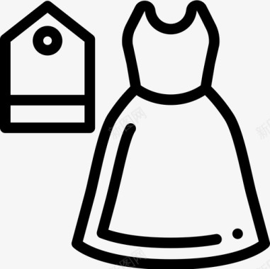 连衣裙零售7直列图标图标