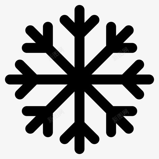 冬季气候寒冷图标svg_新图网 https://ixintu.com 冬季 天气 寒冷 气候 绿色环保和全球变暖固体 降雪