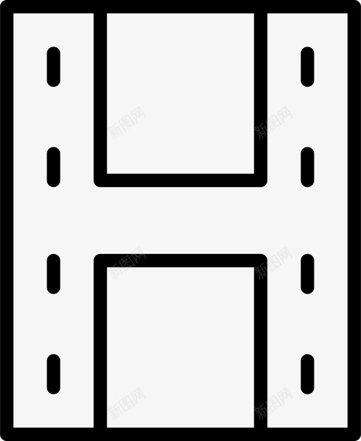 胶卷相框电影图标svg_新图网 https://ixintu.com 日常瘦身 电影 相框 胶卷 视频