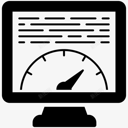 网页速度电脑速度测试图标svg_新图网 https://ixintu.com 搜索引擎优化和网页字形图标 电脑 网站速度监控 网页速度 速度检查 速度测试