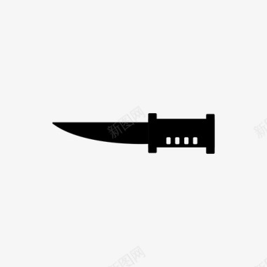 刀餐刀厨房用具图标图标