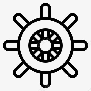 舵手船水手图标图标