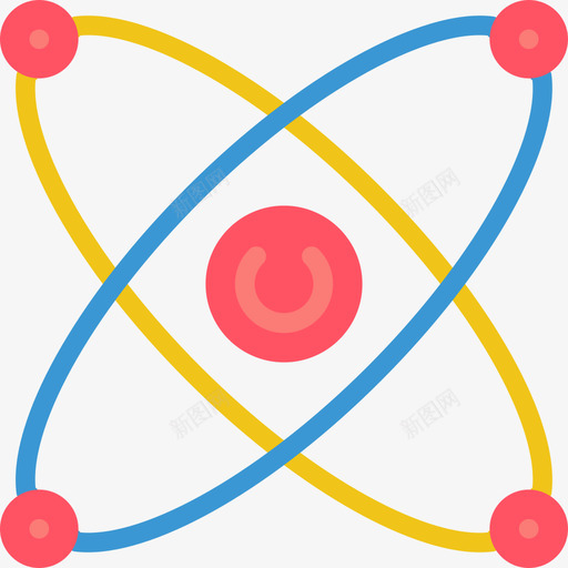 分子物理6平面图标svg_新图网 https://ixintu.com 分子 平面 物理6