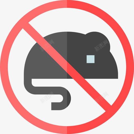 禁止动物公共标志公寓图标svg_新图网 https://ixintu.com 公共标志 公寓 禁止动物