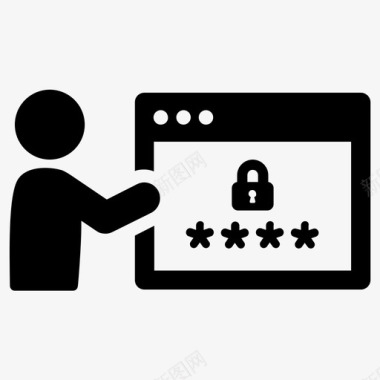 密码浏览器安全保护图标图标