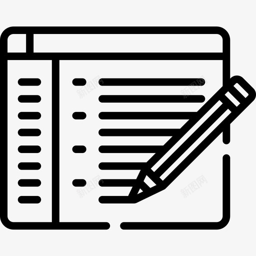 浏览器开发50线性图标svg_新图网 https://ixintu.com 开发50 浏览器 线性