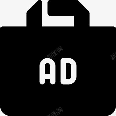 购物袋营销和广告8填充图标图标
