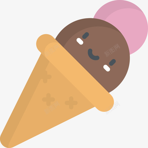 冰淇淋糖果店4平铺图标svg_新图网 https://ixintu.com 冰淇淋 平铺 糖果店4