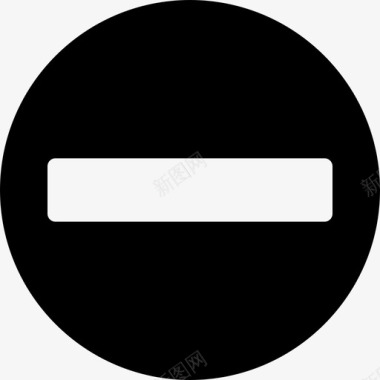 禁止交通路标2填充图标图标