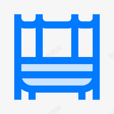 蹦床体操4蓝色图标图标
