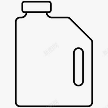 罐瓶清洁图标图标