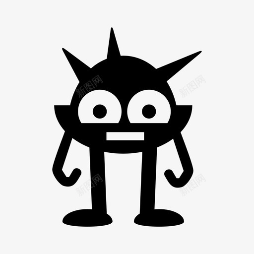 怪物卡通可爱图标svg_新图网 https://ixintu.com 万圣节 卡通 可爱 怪物 怪物实体 魔鬼